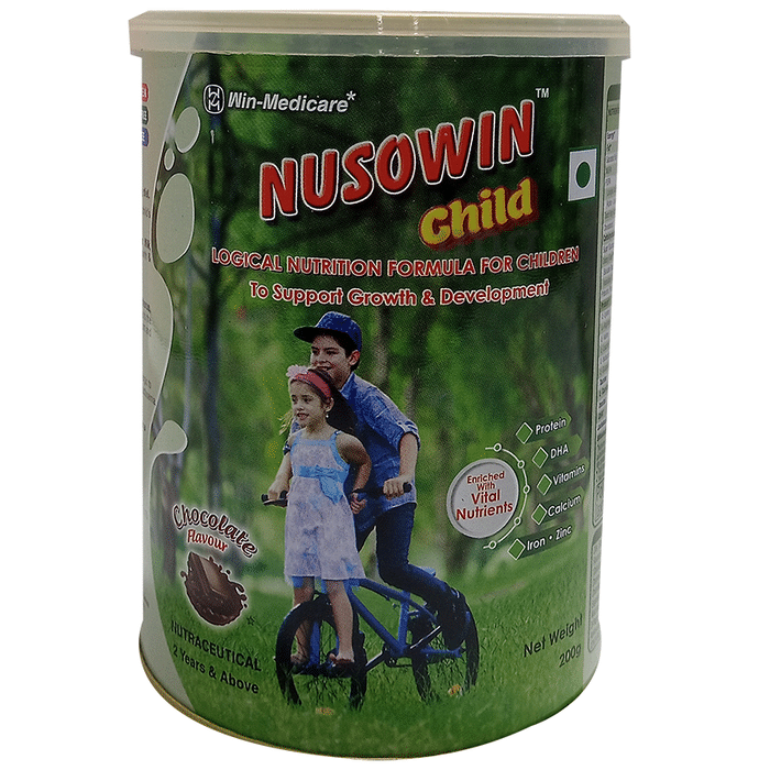 Nusowin Child Powder Chocolate Buy Tin of 200 gm Powder at best price