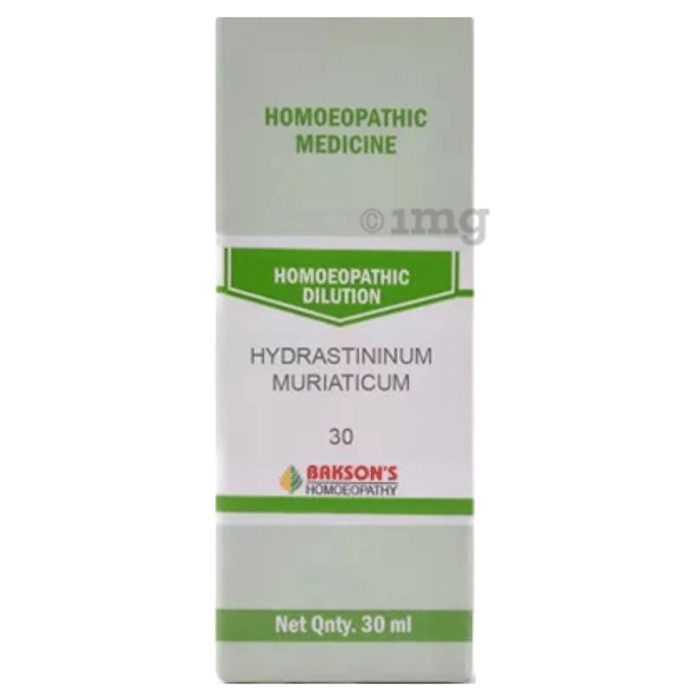 Bakson's Homoeopathy Hydrastininum Muriaticum Dilution 30