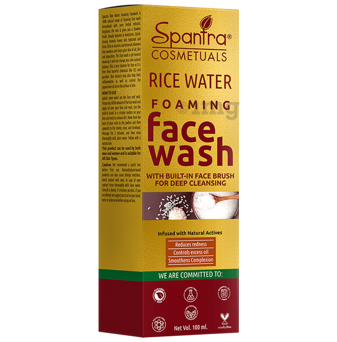 Spantra Rice Water Foaming Face Wash