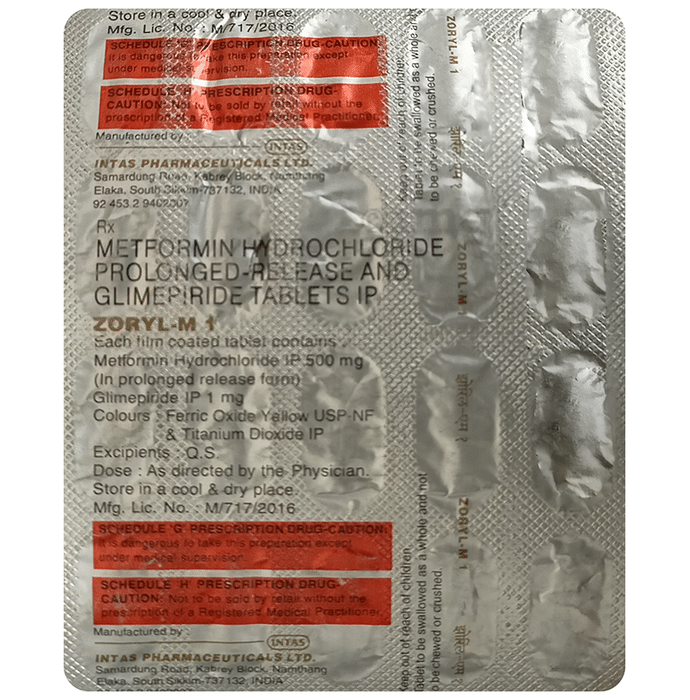 Zoryl-M 1 Tablet PR