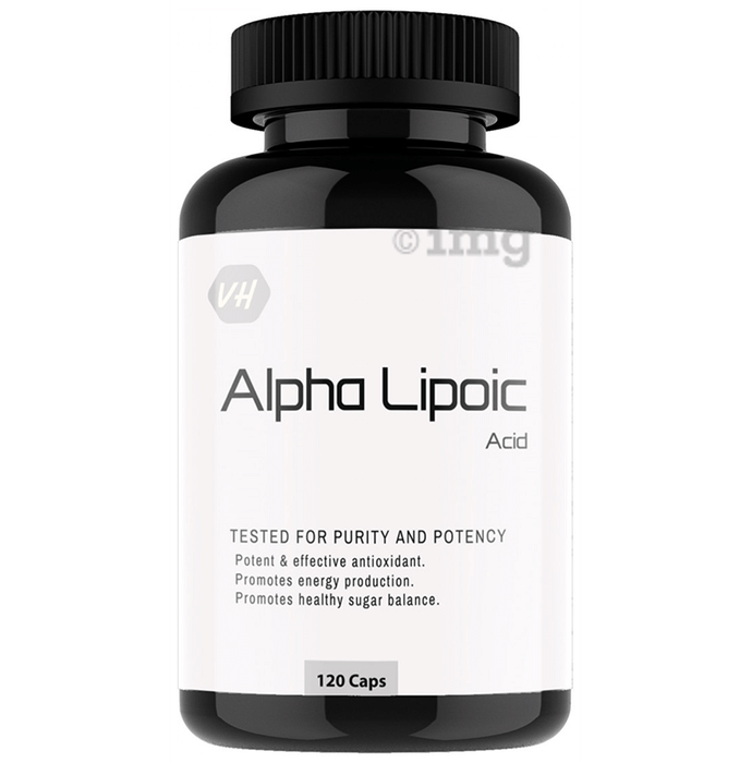 Vitaminhaat Alpha Lipoic Acid | For Energy, Sugar Balance & Antioxidant Benefits | Capsule