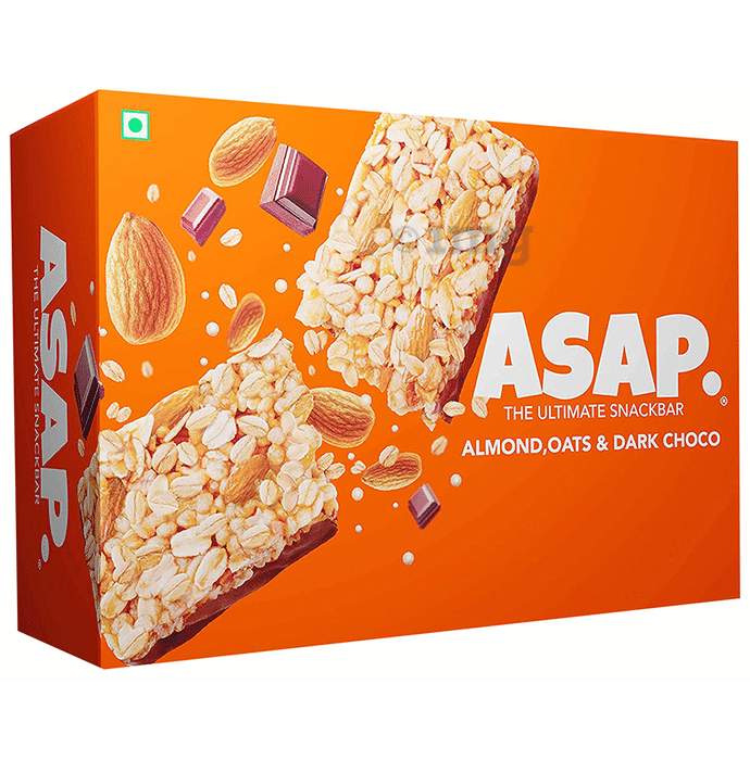 ASAP. The Ultimate Snackbar (35gm Each) Almond,Oats & Dark Choco