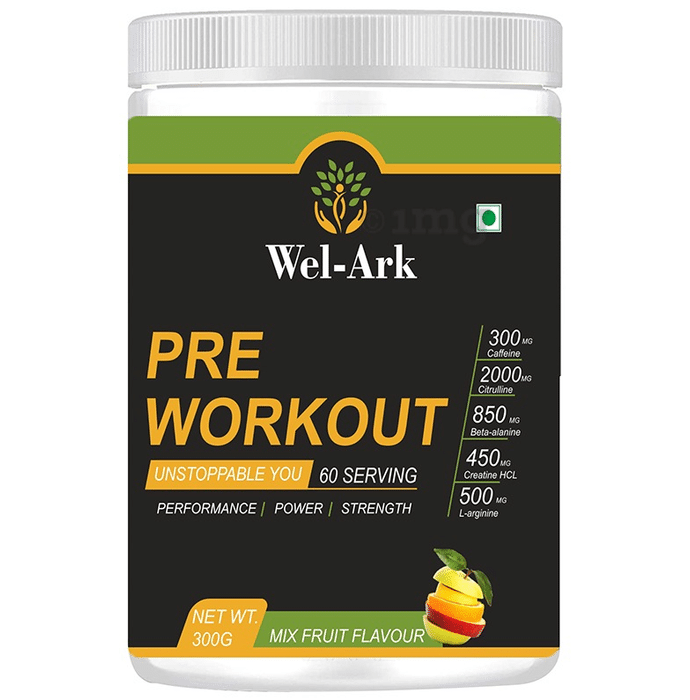 Wel-Ark Pre Workout Powder Mixed Fruit