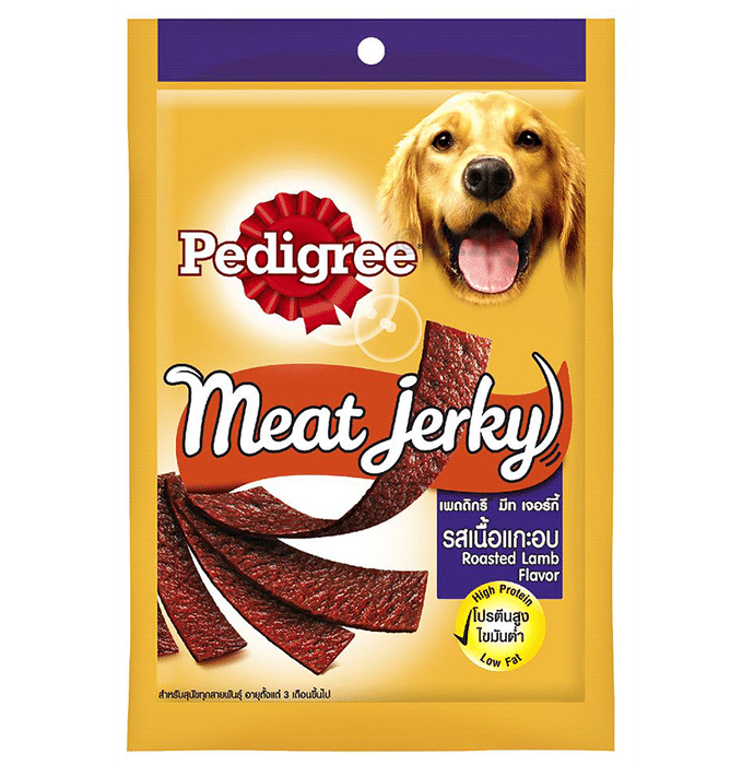 Pedigree Meat Jerky Adult Dog Treat Roasted Lamb Flavor