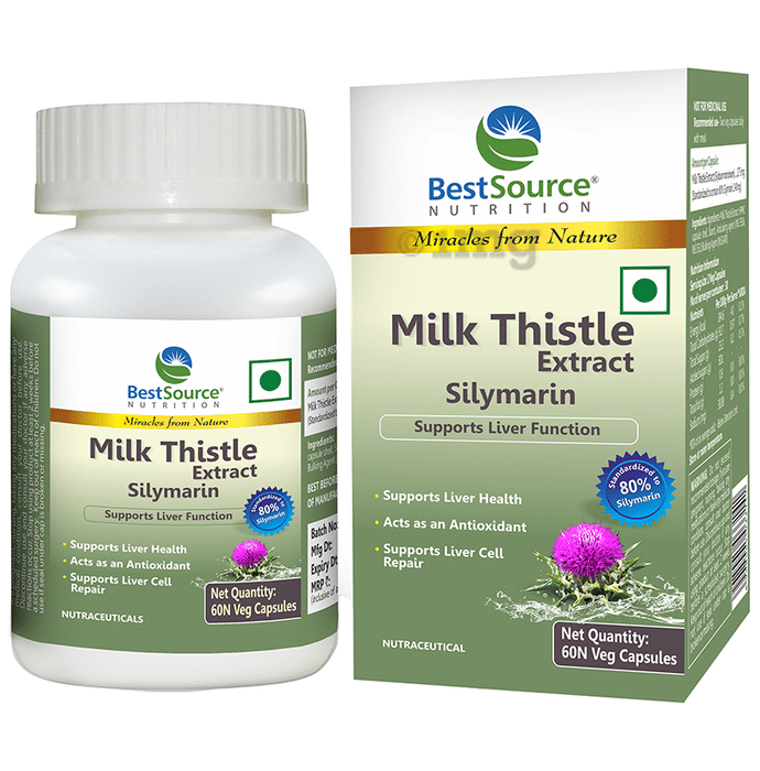 BestSource Nutrition Milk Thistle Extract Silymarin Capsule