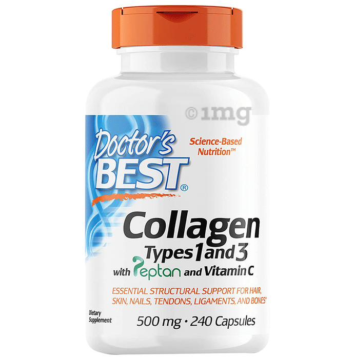 Doctor's Best Collagen Type 1 and 3 with Peptan and Vitamin C Capsule
