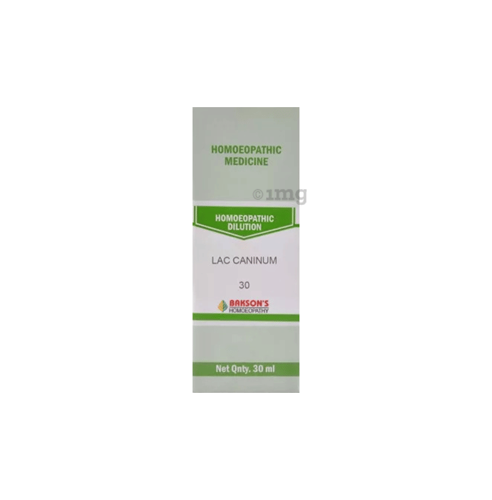 Bakson's Homeopathy Lac Caninum Dilution 30 Buy bottle of 30.0 ml