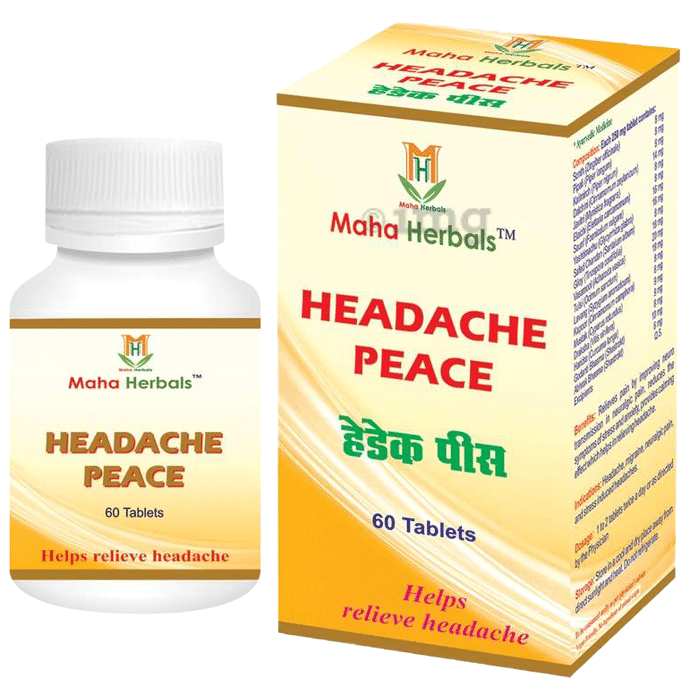 Maha Herbals Headache Peace Tablet