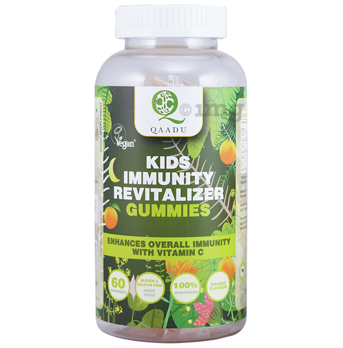 Qaadu Kids Immunity Revitalizer Gummies Orange