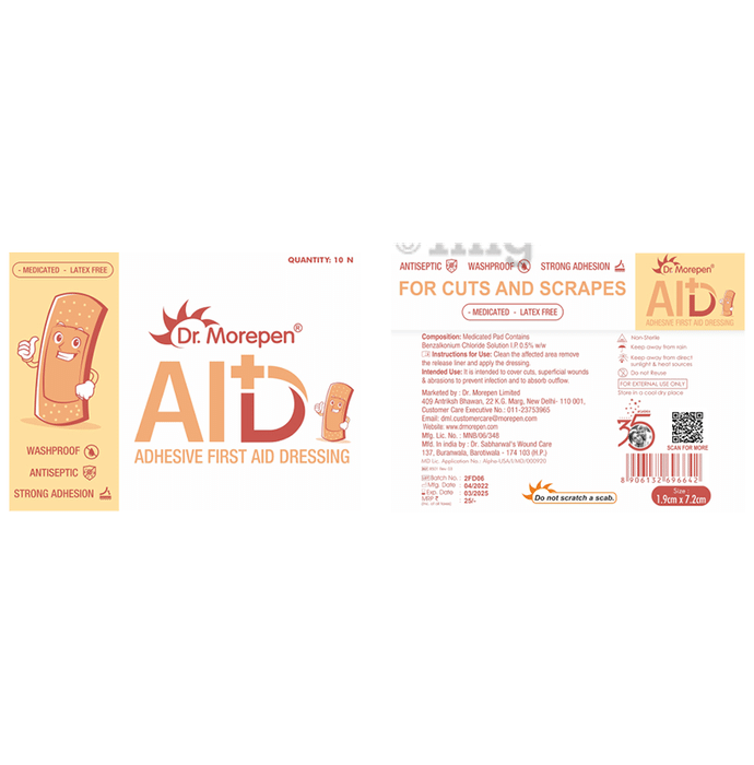 Dr. Morepen Aid Adhesive First Aid Dressing
