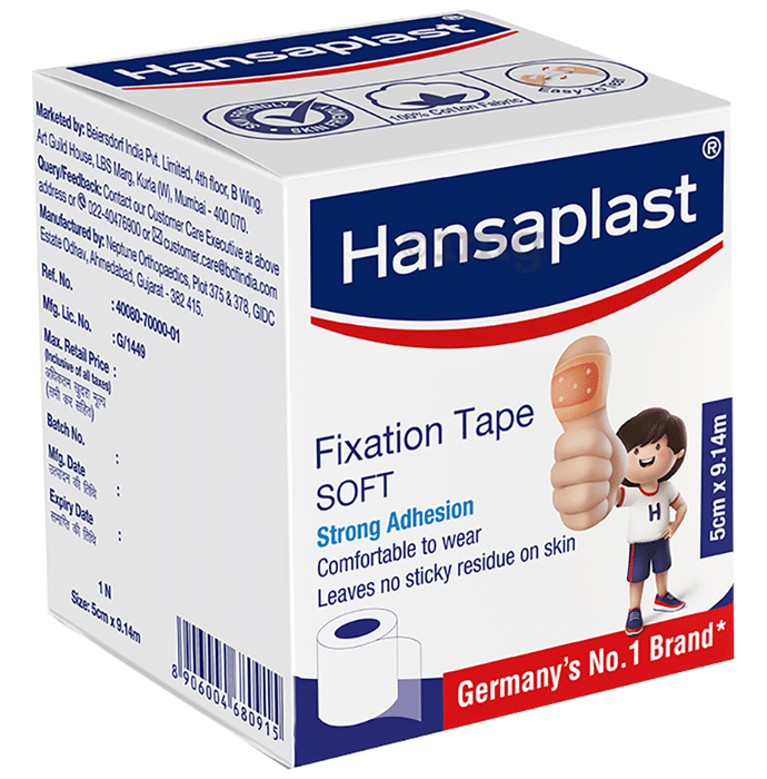 Hansaplast Soft Fixation Tape 5cm x 9.14m