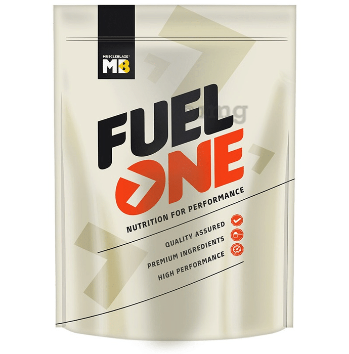 MuscleBlaze Fuel One | With Whey Protein, 5.29 BCAA, 4.2g Glutamic Acid | Powder For Performance | Flavour Chocolate