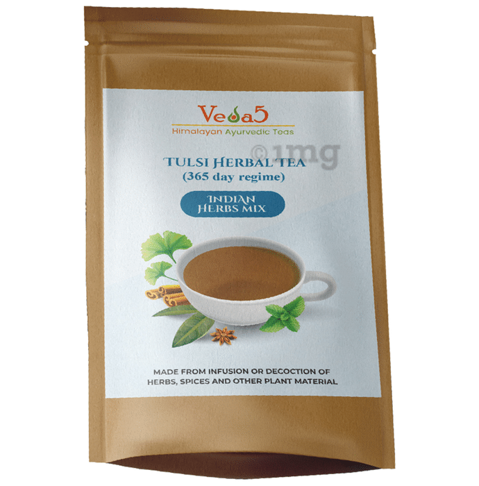 Veda5 Tulsi Herbal Tea (365 Regime) Indian Herbs Mix
