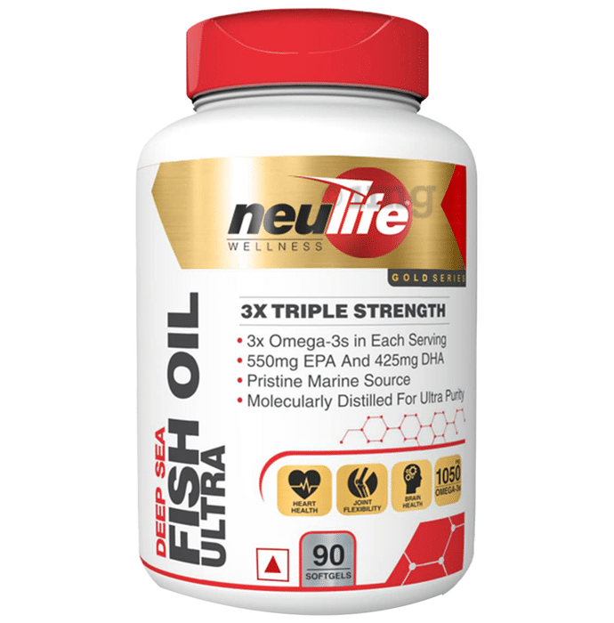 Neulife 3X Triple Strength Deep Sea Fish Oil Ultra Softgel (90 Each)