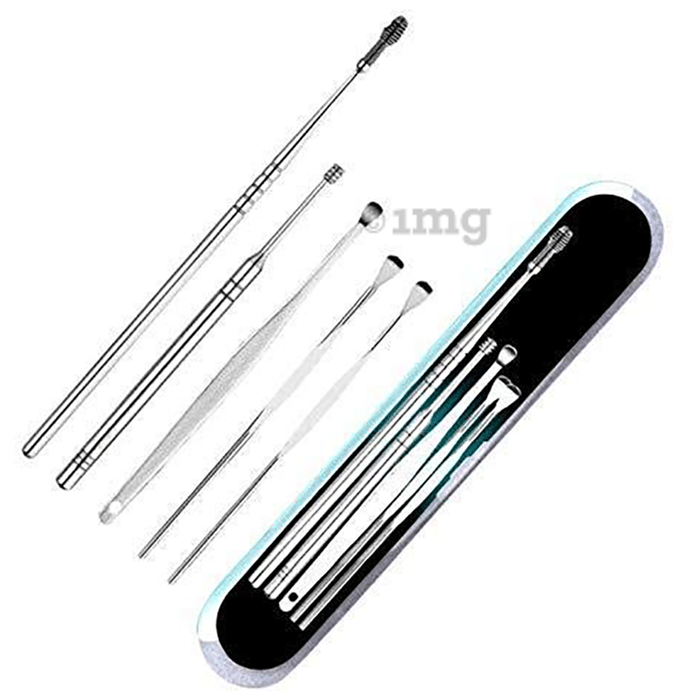 Skudgear Ear Pick Curette Safety Earwax Removal Kit with Storage Box