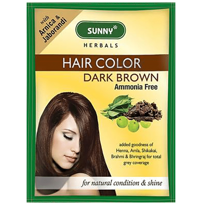 Bakson's Hair Color Dark Brown Sachet: Buy packet of 1 Sachet at best price  in India | 1mg