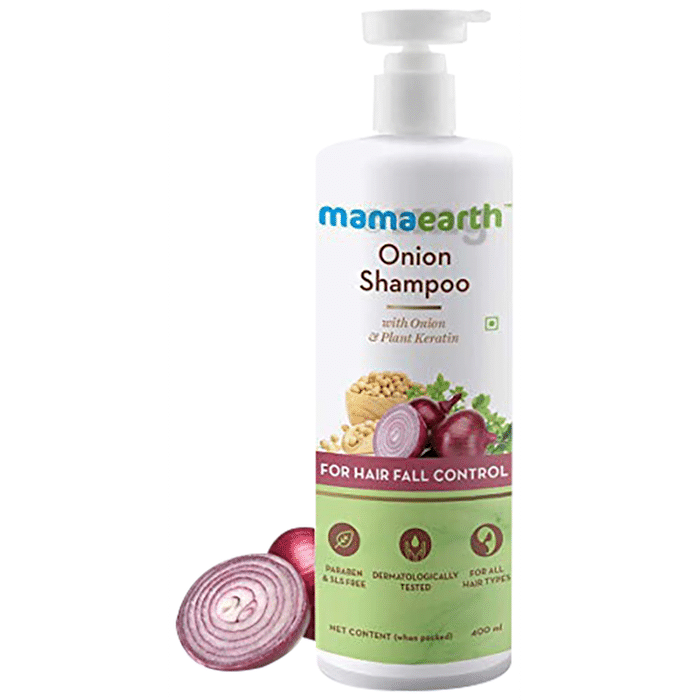 Mamaearth Onion Shampoo for Healthy Hair | SLS & Paraben-Free