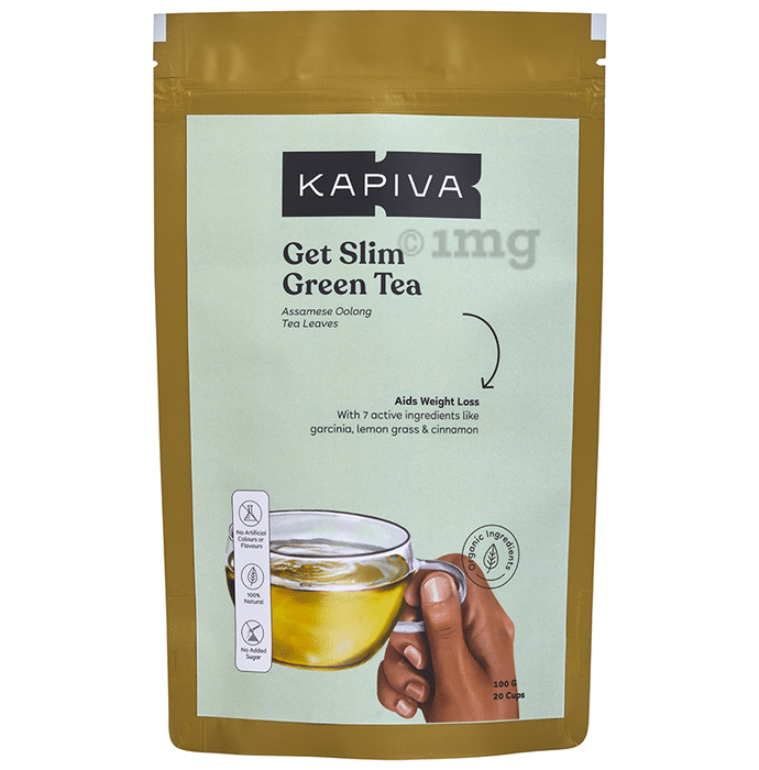 Kapiva Get Slim with Garcinia, Lemongrass & Cinnamon | Aids in Weight Loss | Green Tea