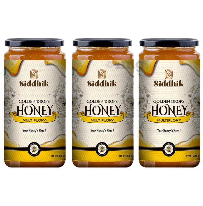 Siddhik Golden Drops Honey Multiflora (325gm Each)