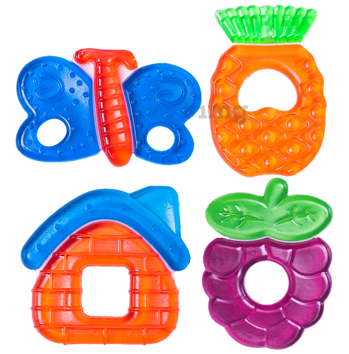 Buddsbuddy BPA Free Water Filled Teether 4m+ Double Color Multicolor
