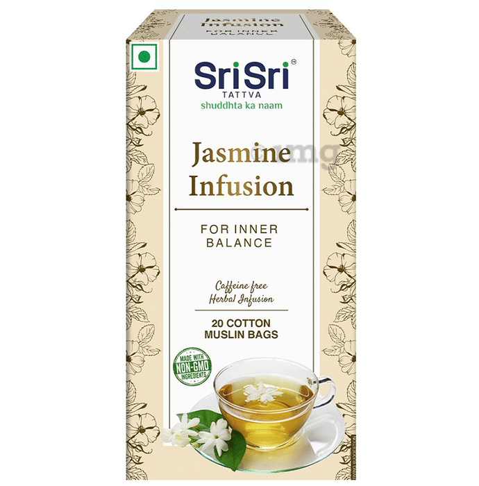Sri Sri Tattva Jasmine Infusion Cotton Muslin Bag (1gm Each)