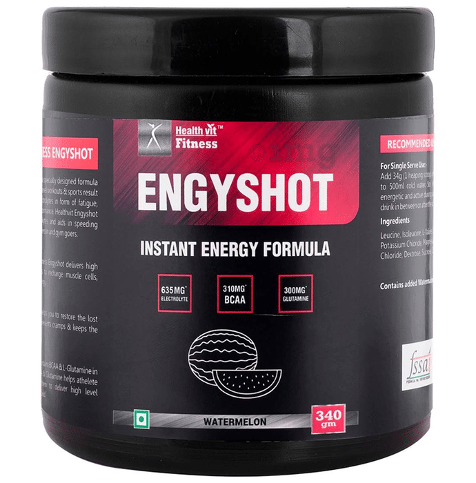 HealthVit Fitness Engyshot Instant Energy Formula Powder Watermelon