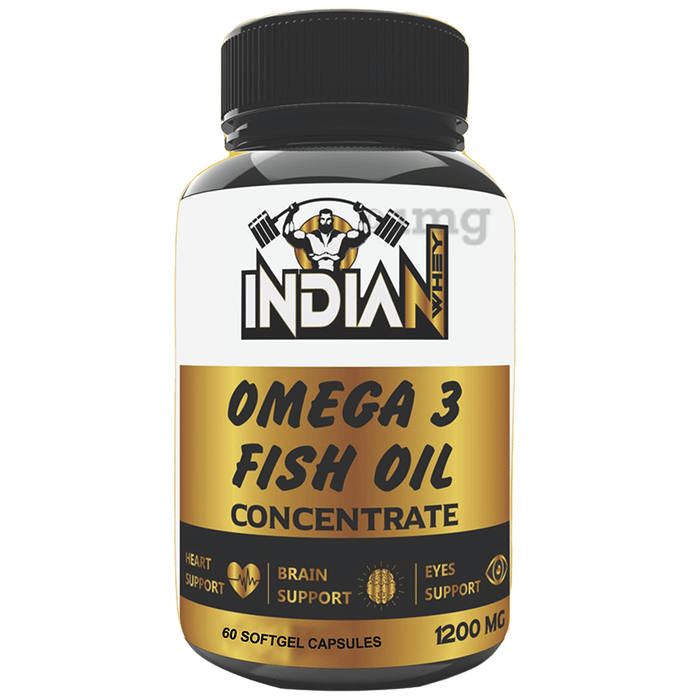 Indian Whey Omega 3 Fish Oil Concentrate Capsule