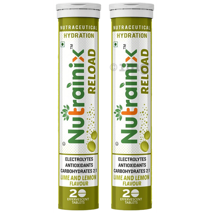 Nutrainix Reload Effervescent Tablet (20 Each) Lime & Lemon