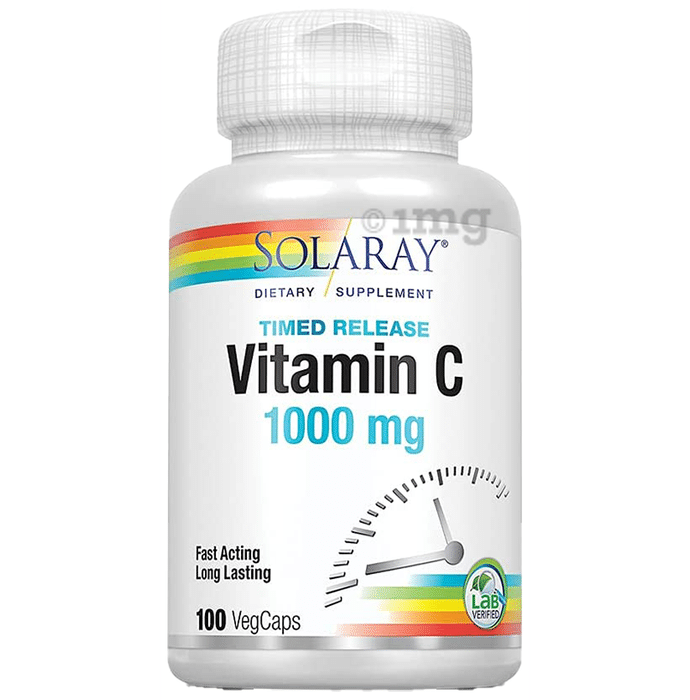 Solaray Timed Release Vitamin C 1000mg Veg Cap