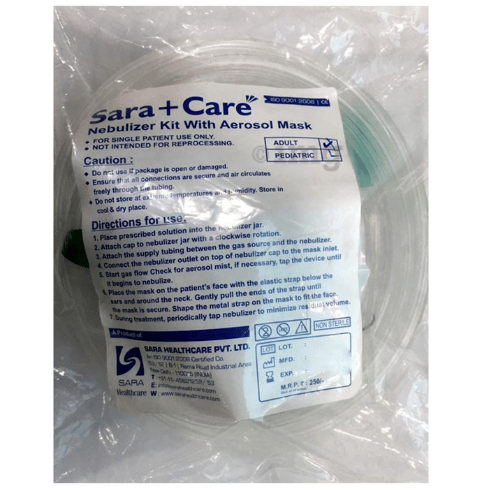 Sara+Care Nebulizer Kit with Aerosol Mask Pediatric