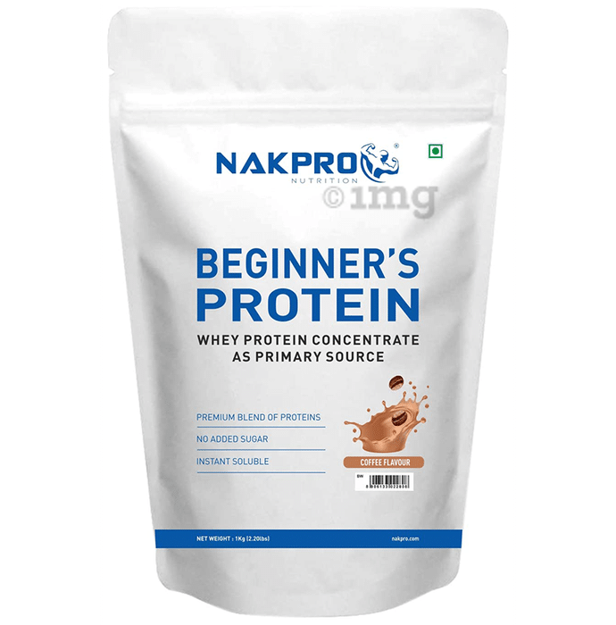 Nakpro Nutrition Beginner's Protein Whey Protein Concentrate (1kg Each) Coffee