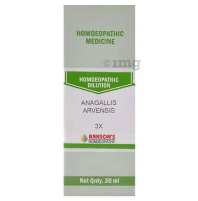 Bakson's Anagallis Arvensis Dilution 3X