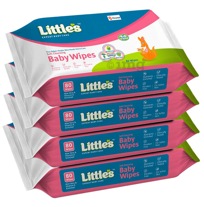 Little's Soft Cleansing Baby Wipes (80 Each)