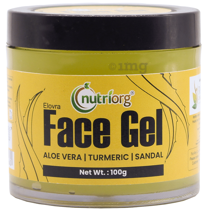 Nutriorg Aloevera Sandal and Turmeric Face Gel