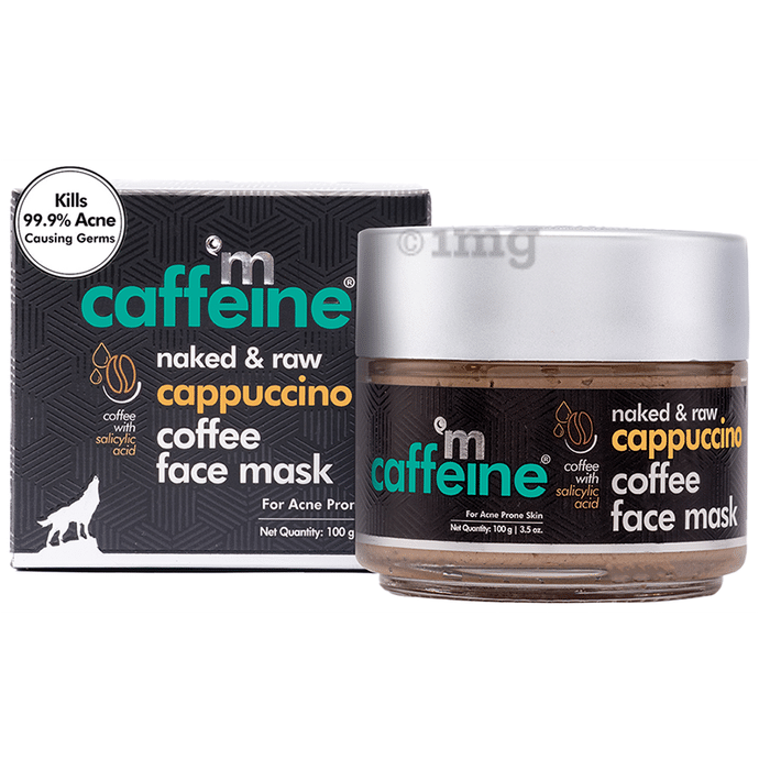 mCaffeine Cappuccino Naked & Raw Coffee Face Mask | For Normal to Oily Skin | Paraben & SLS-Free