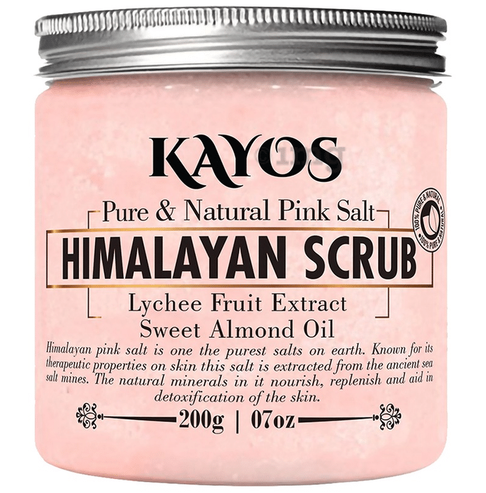 Kayos Botanicals Pure & Natural Pink Salt Himalayan Scrub
