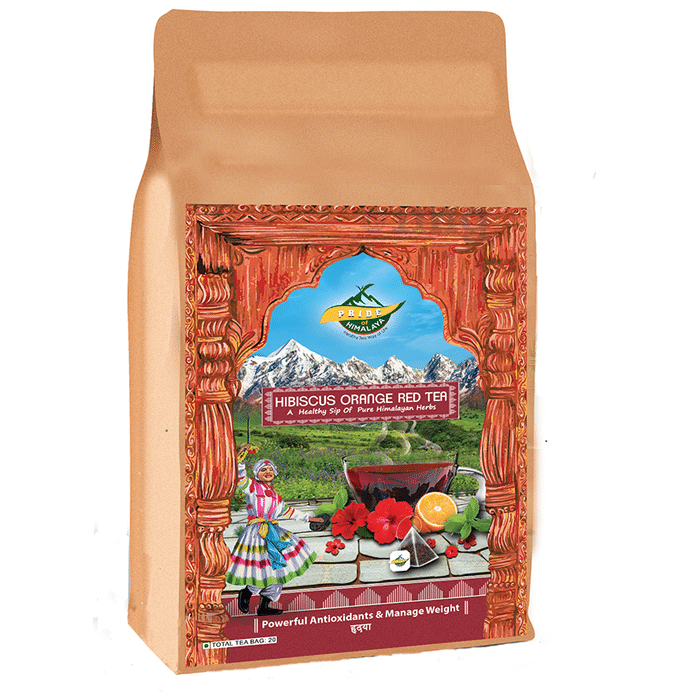 Pride Of Himalaya Hibiscus Orange Red Tea Bag (2gm Each)