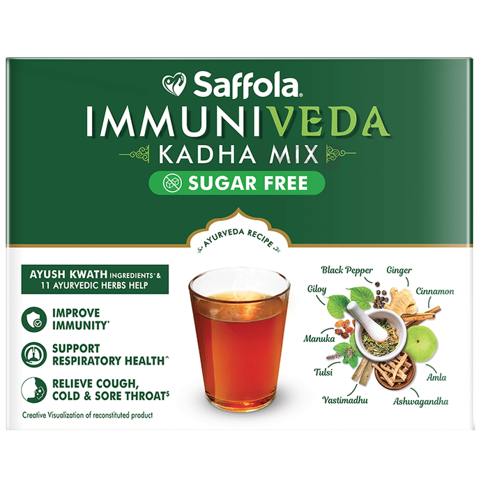 Saffola Immuniveda Kadha Mix (3gm Each) Sugar Free