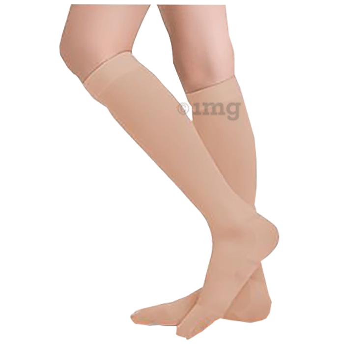 Medtex Knee Length Anti Embolism DVT Stocking Large Beige