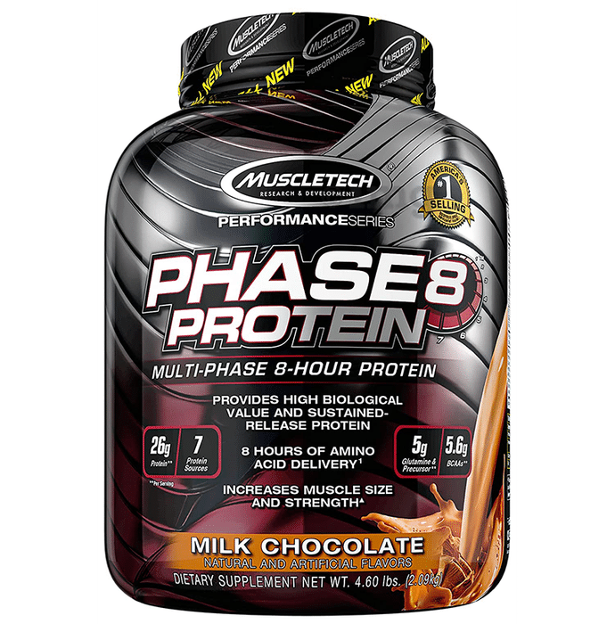 Muscletech Performance Series Phase 8 Protein Powder Milk Chocolate