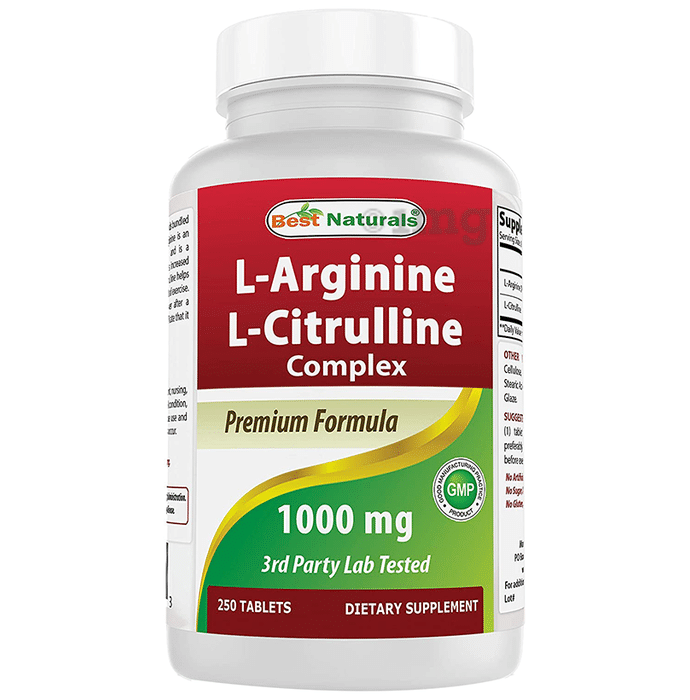 Best Naturals L-Arginine L-Citrulline Complex 1000mg Tablet