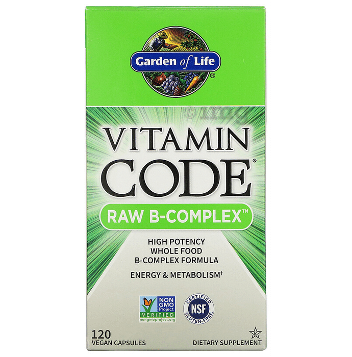 Garden of Life Vitamin Code Raw B-Complex Vegan Capsule | For Energy & Metabolism