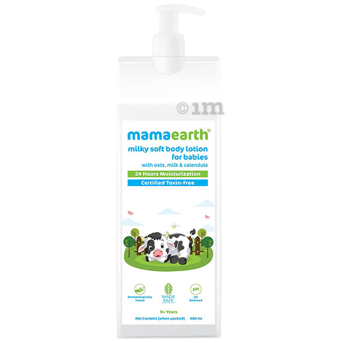 Mamaearth Milky Soft Body Lotion for Babies with Oats, Milk & Calendula
