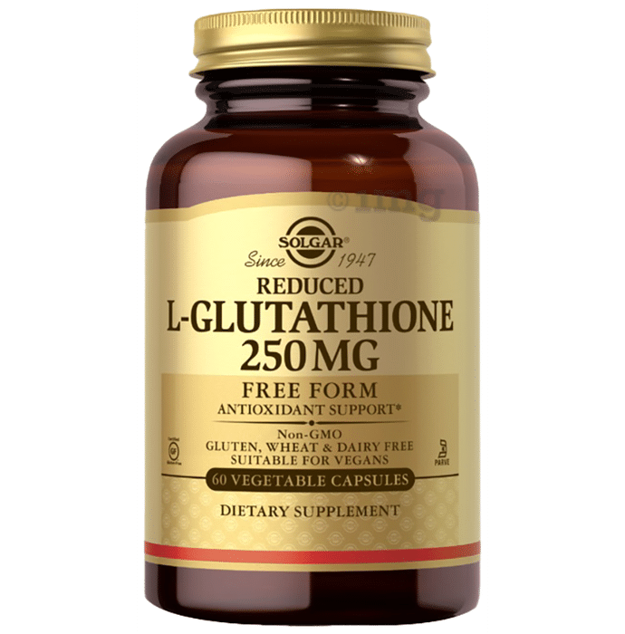 Solgar Reduced L-Glutathione 250mg Vegetable Capsule