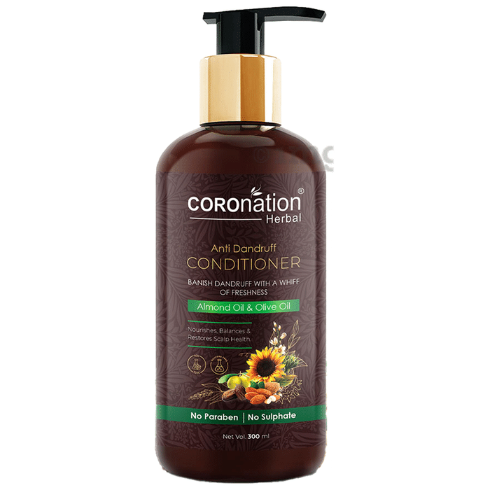 Coronation Herbal Almond Oil & Olive Oil Anti Dandruff Conditioner (300ml Each)