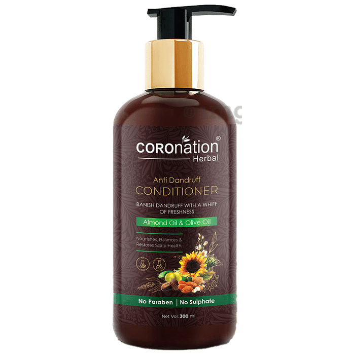 Coronation Herbal Almond Oil & Olive Oil Anti Dandruff Conditioner (300ml Each)