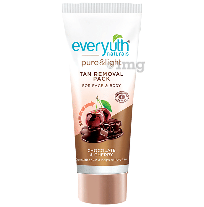 Everyuth Naturals Pure & Light Tan Removal Pack Chocolate & Cherry