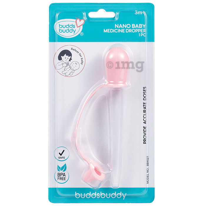 Buddsbuddy BB4021 Nano New Born Baby Medicine Dropper Pink