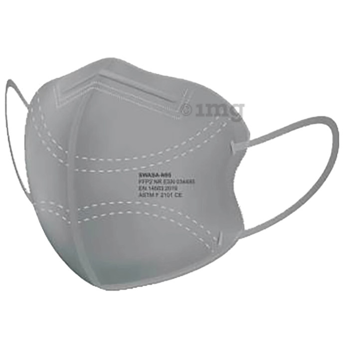 Swasa + PM 0.3 N95 FFP2 Anti-Pollution Face Mask Grey