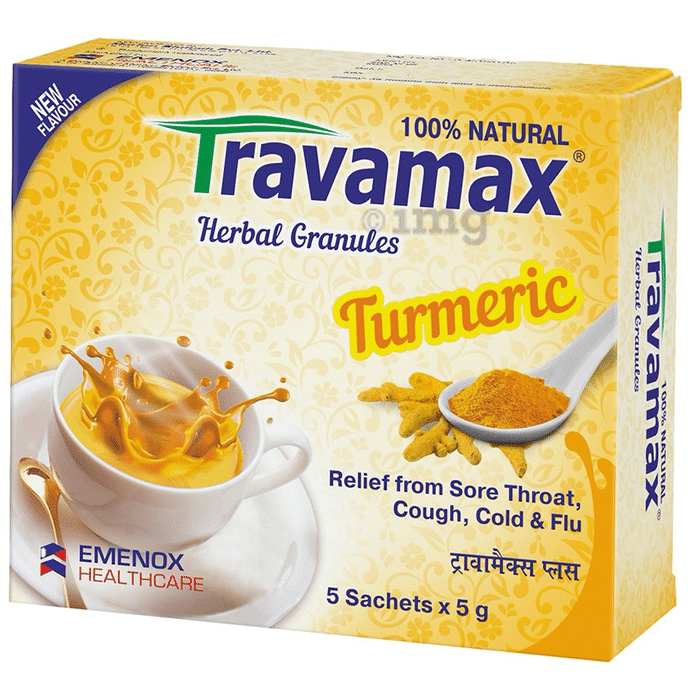 Travamax Herbal Granules Sachet (5gm Each) Turmeric